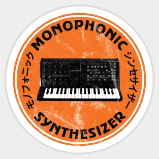 Analogue Synthesizer Vintage Retro Synth Art for Electronic Musician Sticker